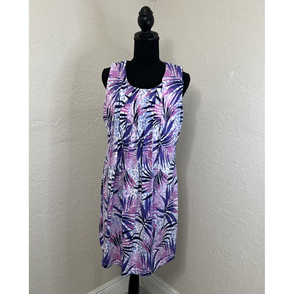 Ronni Nicole Women’s Sleeveless Dress Pleats Multicolor Size M